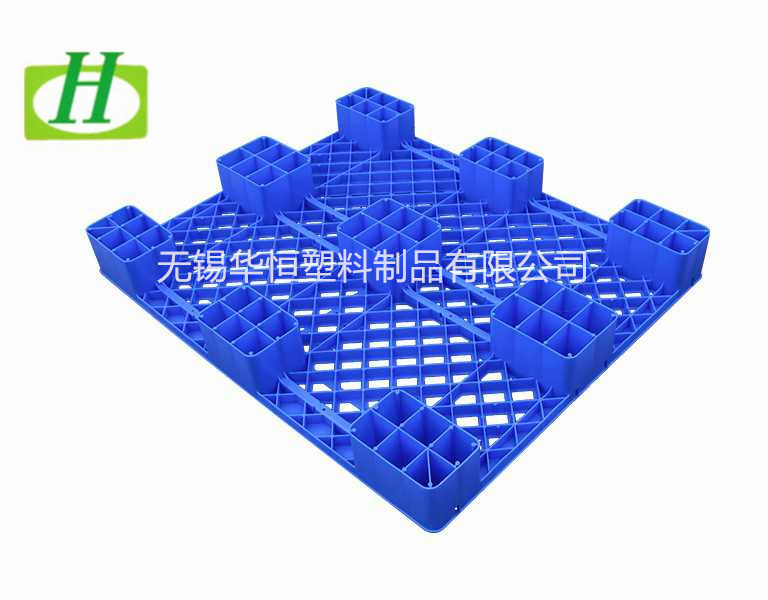 1210網(wǎng)格大九腳倉庫墊板塑料托盤  